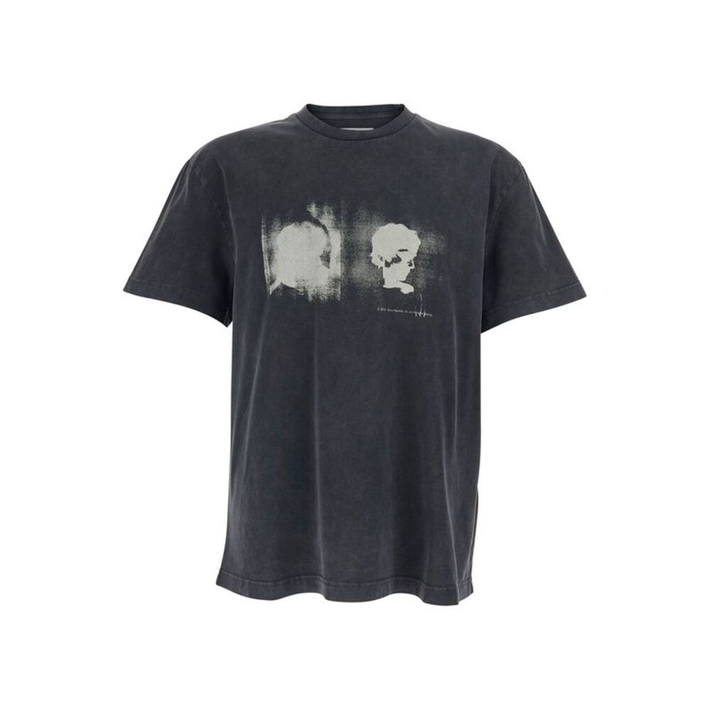Tonywack Men Gray T-Shirt With Front Print For Men
